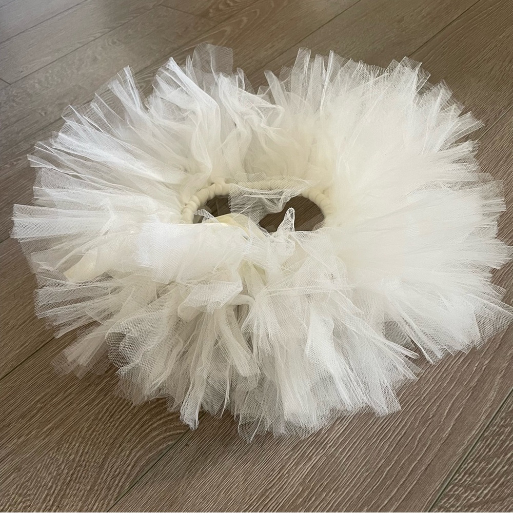 Infant Baby Girl White Tutu for Photoshoot